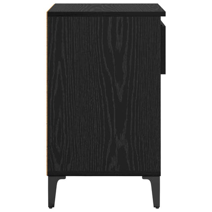 Sko skab 102 x 36 x 60 cm Konstrueret træ Sort eg