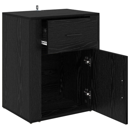 Natskab Sort eg 35 x 50 x 60 cm Konstrueret træ
