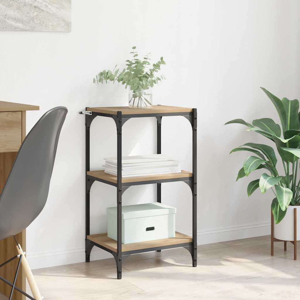 Bogskab artisan eg 40 x 33 x 70,5 cm Ingeniørt træ og jern