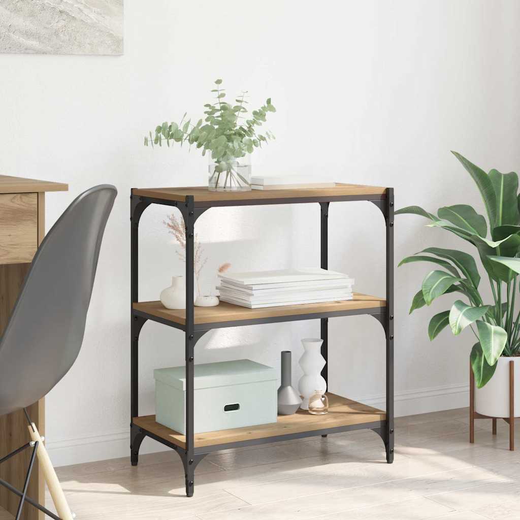 Bogskab artisan eg 60 x 33 x 70,5 cm Ingeniørt træ og jern