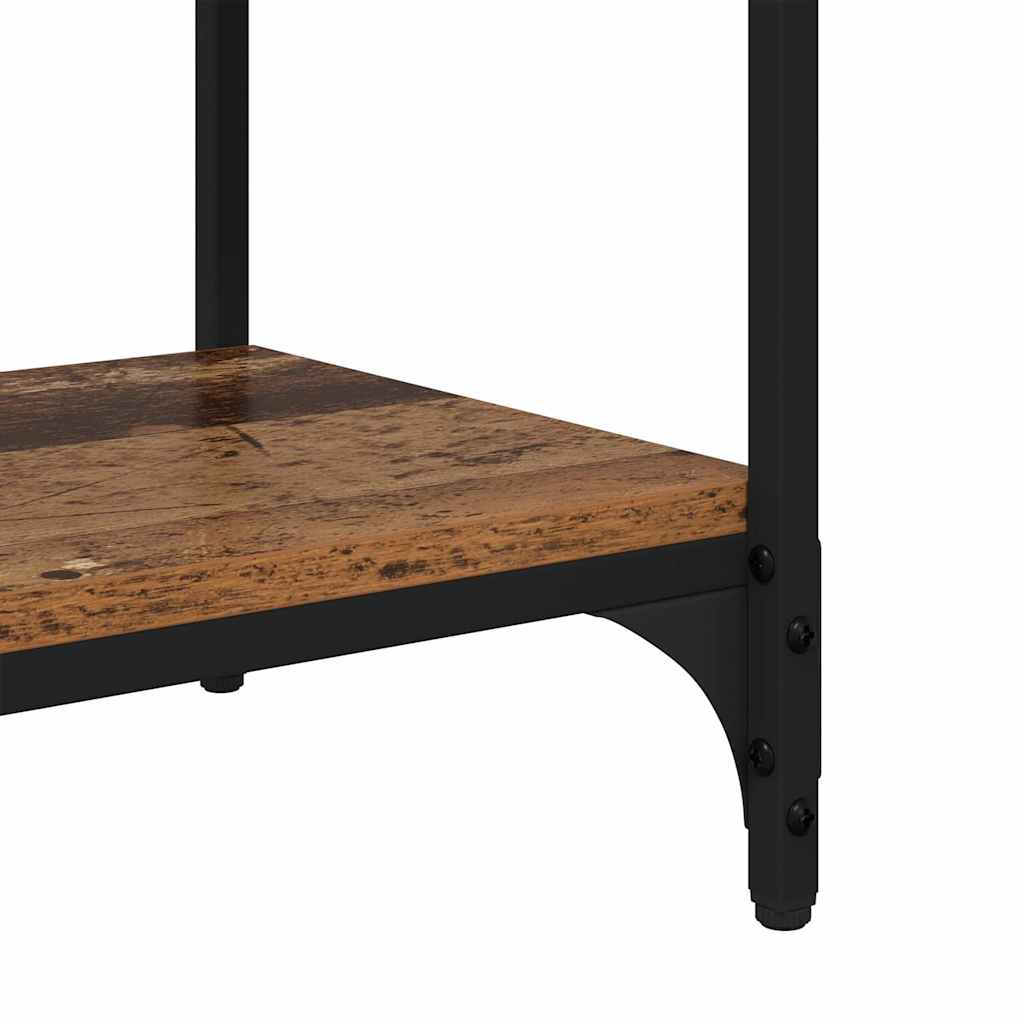 Bogskab Gammelt træ 80 x 33 x 70,5 cm Ingeniørt træ og jern