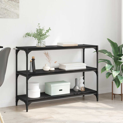 Bogskab Sort eg 100 x 33 x 70,5 cm Ingeniørt træ og jern