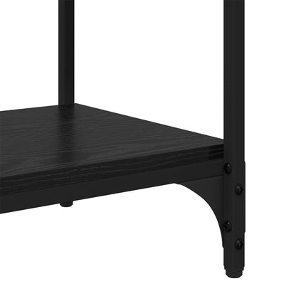 Bogskab Sort eg 100 x 33 x 100 cm Ingeniørt træ og jern