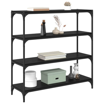 Bogskab Sort eg 100 x 33 x 100 cm Ingeniørt træ og jern