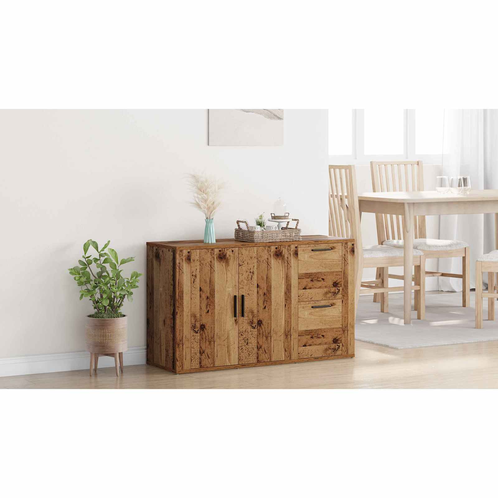 Sideboard Gammelt træ 100 x 33 x 59.5 cm Konstrueret træ