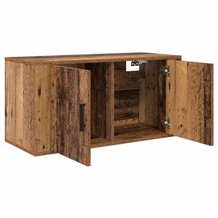 Vægmonteret TV Skab Vægmonteret Gammelt træ 80 x 34,5 x 40 cm
