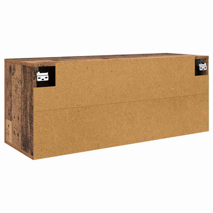 Vægmonteret TV Skab Vægmonteret Gammelt træ 100 x 34,5 x 40 cm