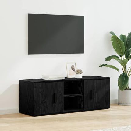 TV-skab 100 x 31,5 x 35 cm Sort eg Konstrueret træ