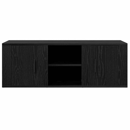 TV-skab 100 x 31,5 x 35 cm Sort eg Konstrueret træ