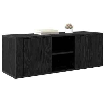 TV-skab 100 x 31,5 x 35 cm Sort eg Konstrueret træ