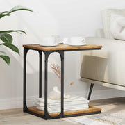 Sidebord med hylde Gammelt træ 50 x 35 x 52 cm Konstrueret træ