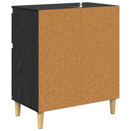 Sideboard Sort eg 60 x 35 x 70 cm Konstrueret træ