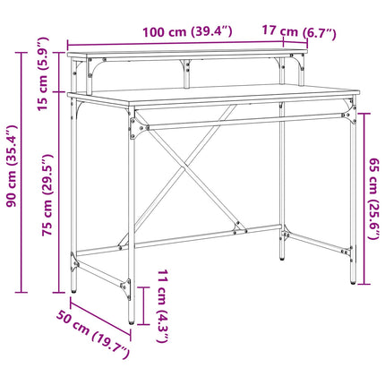 Bord Gammelt træ 100 x 50 x 90 cm Konstrueret træ