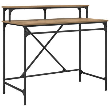 Bord Artisan Egetræ Konstrueret træ 100 x 50 x 90 cm
