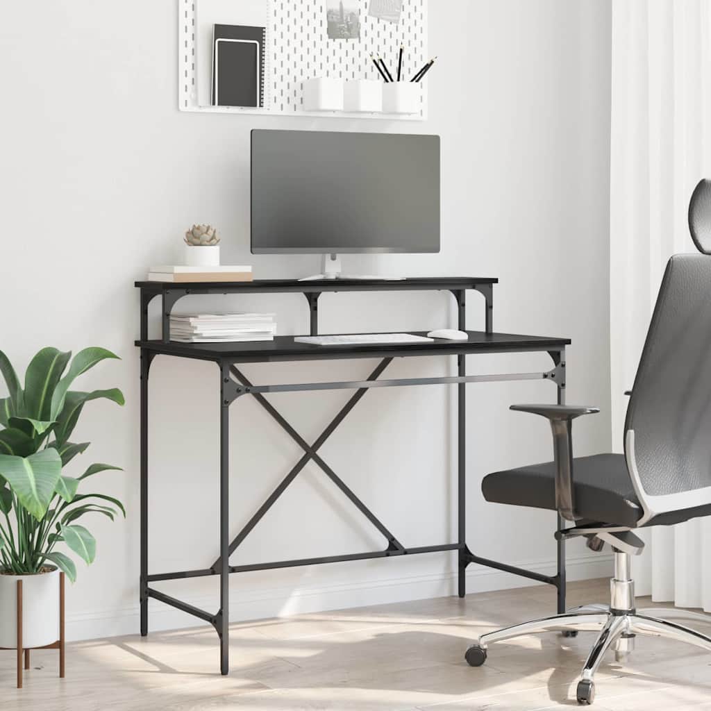 Bord Sort eg 100 x 50 x 90 cm Konstrueret træ