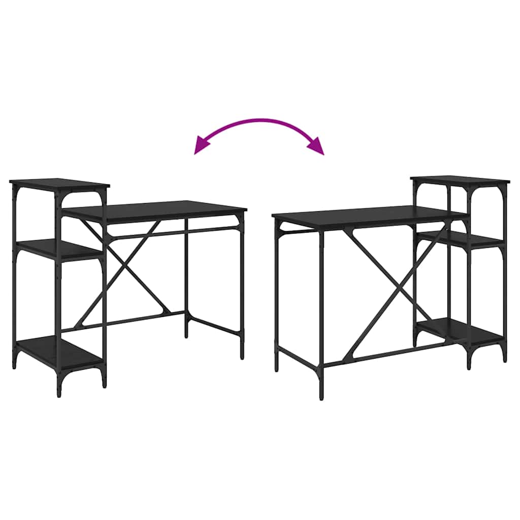 Bord Sort eg 105 x 50 x 90 cm Konstrueret træ