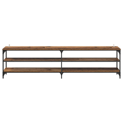 TV-skab 200 x 30 x 50 cm Gammelt træ Ingeniørt træ og jern