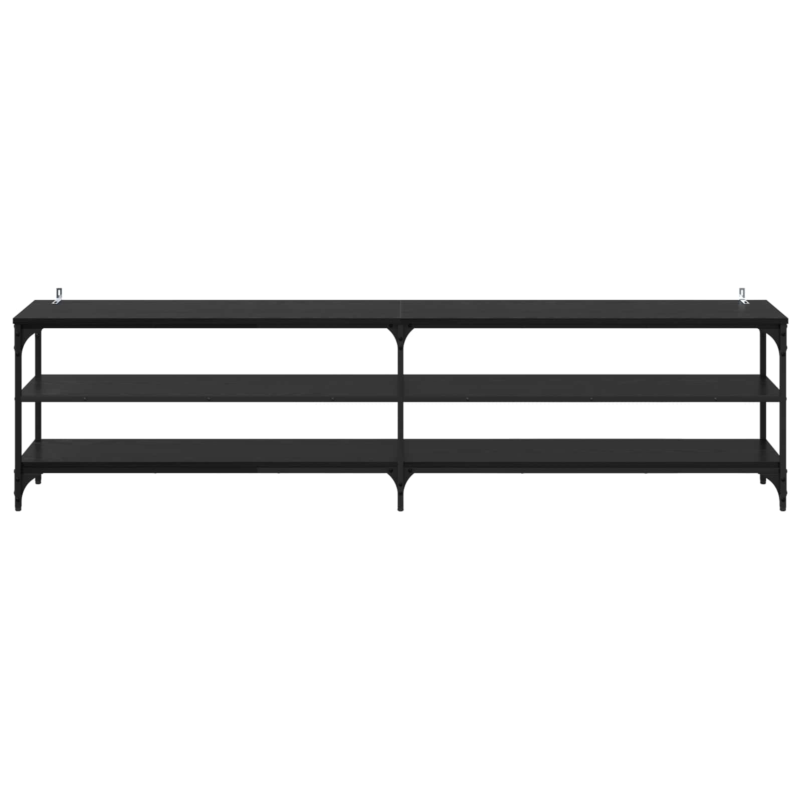 TV-skab Sort eg 200 x 30 x 50 cm Ingeniørt træ og jern