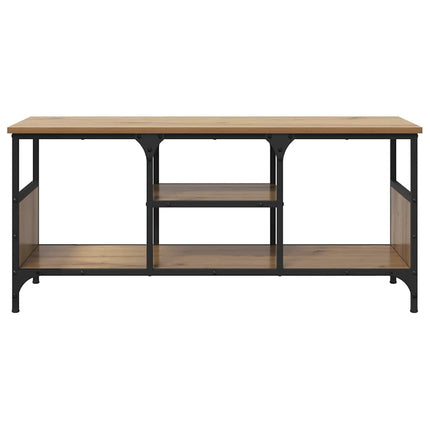 TV-skab 100 x 35 x 45 cm Artisan Egetræ Ingeniørt træ og jern