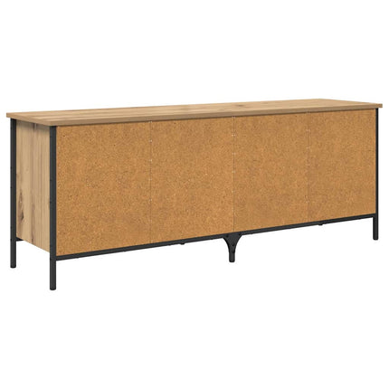 Sko skab 131 x 35 x 50 cm Ingeniørt træ og jern Artisan-eg