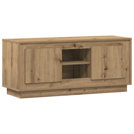 TV-skab 102 x 35 x 45 cm Artisan Egetræ Konstrueret træ