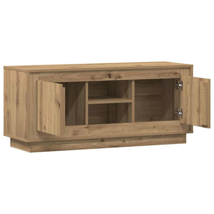 TV-skab 102 x 35 x 45 cm Artisan Egetræ Konstrueret træ