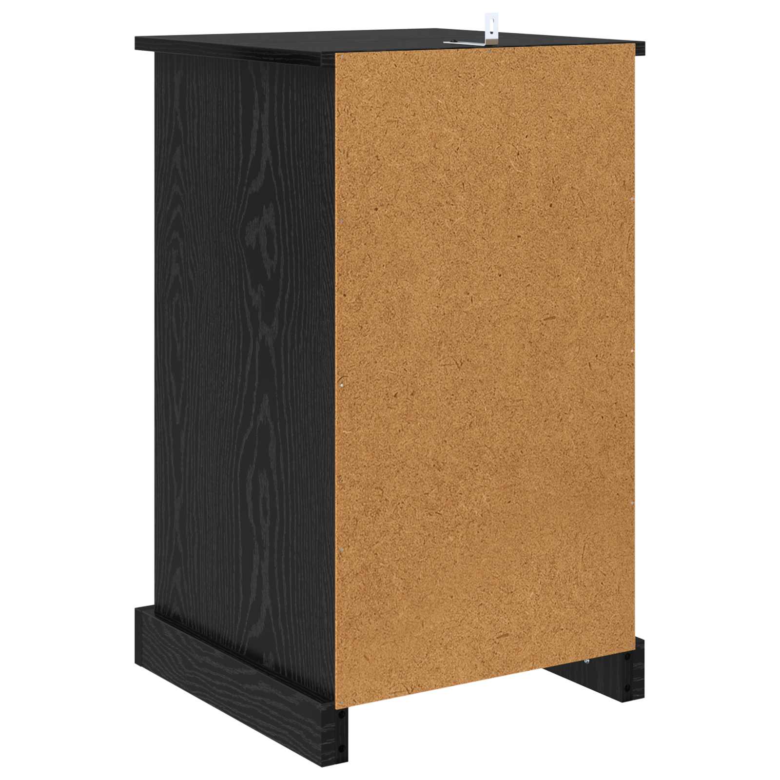 Natskab med skuffe Sort eg 39 x 39 x 67,5 cm Konstrueret træ