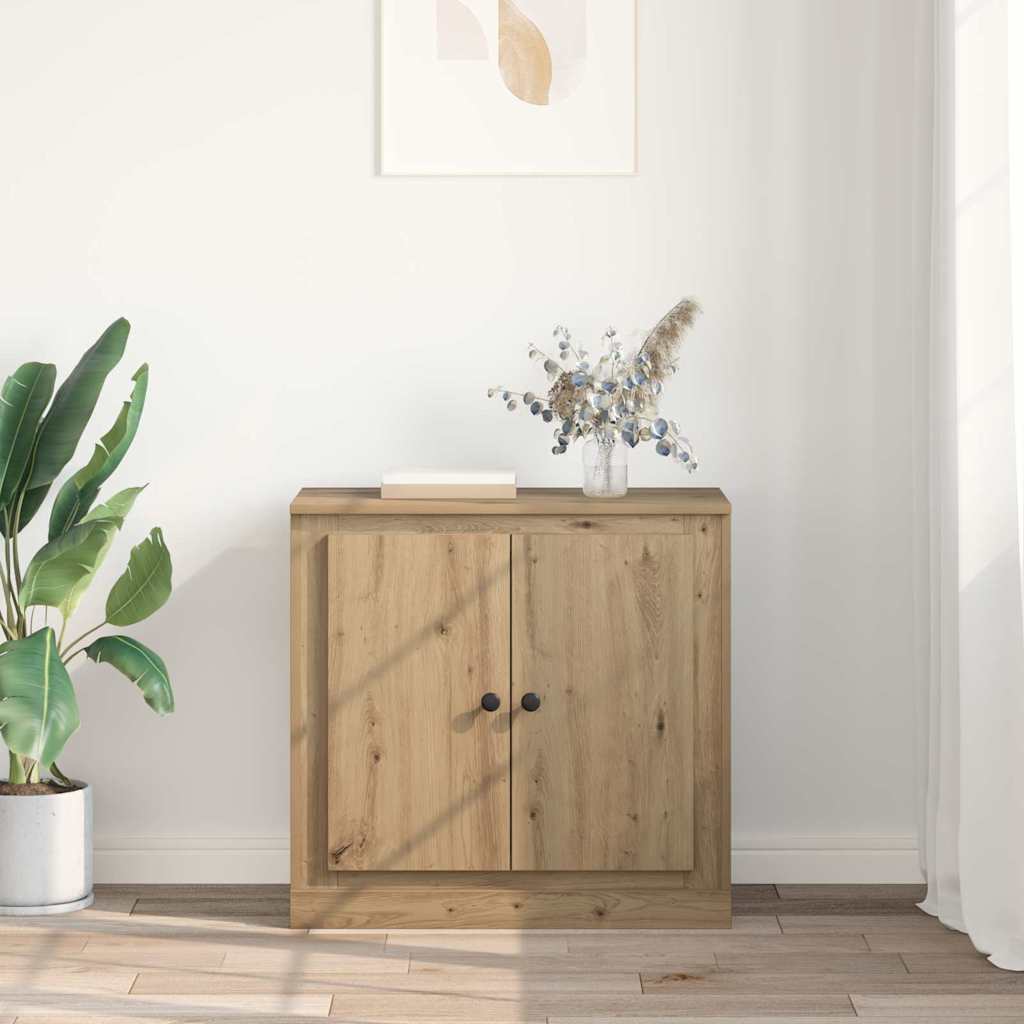 Sideboard Artisan Egetræ 70 x 35,5 x 67,5 cm Konstrueret træ