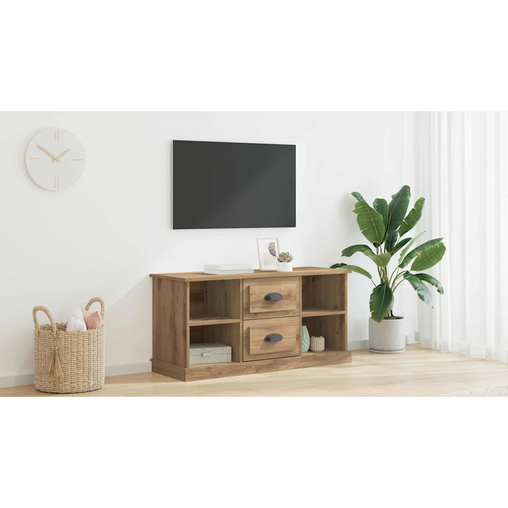 TV-skab Artisan Egetræ 99,5 x 35,5 x 48 cm Konstrueret træ