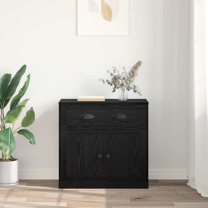 Highboard Sort eg 70 x 35,5 x 67,5 cm Konstrueret træ