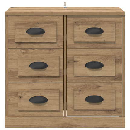 Sideboard Artisan Egetræ 70 x 35,5 x 67,5 cm Konstrueret træ