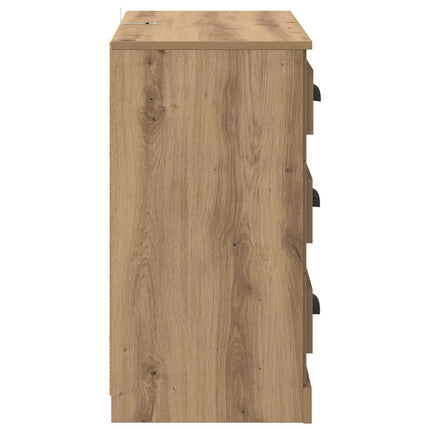 Sideboard Artisan Egetræ 70 x 35,5 x 67,5 cm Konstrueret træ