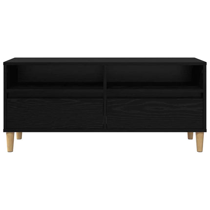 TV-skab 100 x 34,5 x 44,5 cm Sort eg Konstrueret træ