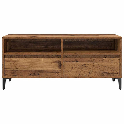 TV-skab Gammelt træ 100 x 34,5 x 44,5 cm Ingeniørt træ og jern