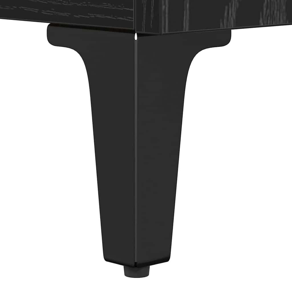 TV-skab Sort eg 100 x 34,5 x 44,5 cm Ingeniørt træ og jern