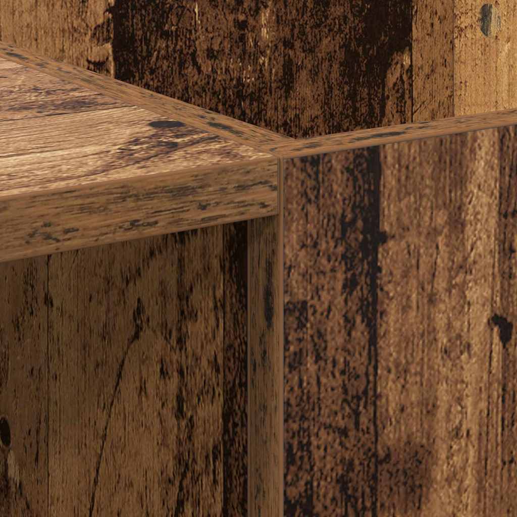 Pladeskab Gammelt træ 121 x 38 x 48 cm Konstrueret træ