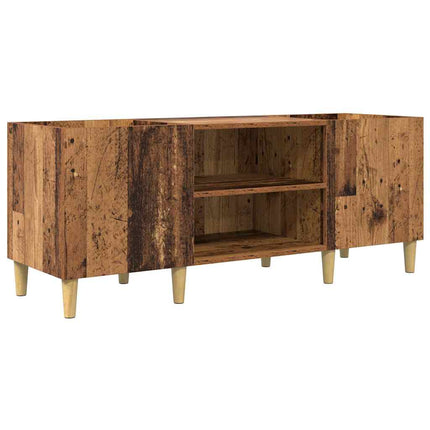 Pladeskab 121 x 38 x 48 cm Konstrueret træ Gammelt træ