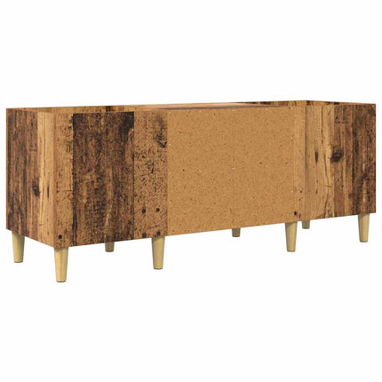 Pladeskab 121 x 38 x 48 cm Konstrueret træ Gammelt træ
