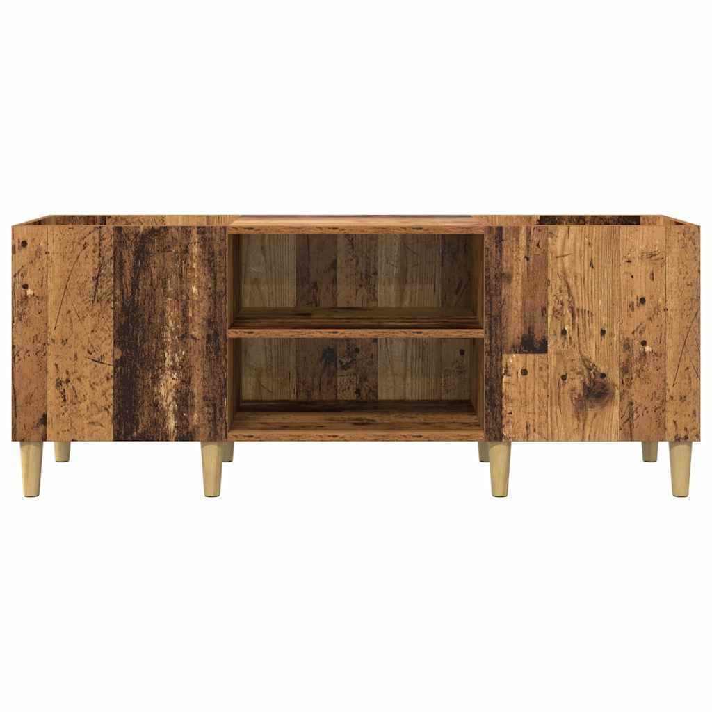 Pladeskab Gammelt træ 121 x 38 x 48 cm Konstrueret træ