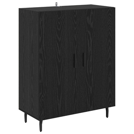 Sideboard Sort eg 69,5 x 34 x 90 cm Konstrueret træ