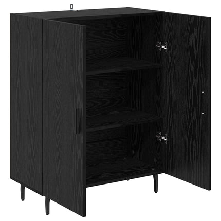 Sideboard Sort eg 69,5 x 34 x 90 cm Konstrueret træ