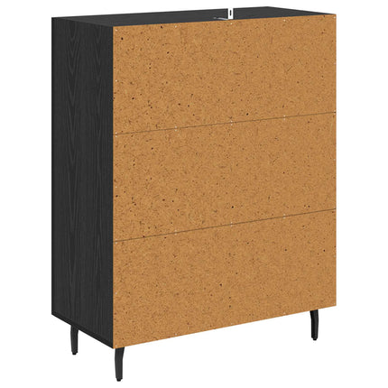 Sideboard Sort eg 69,5 x 34 x 90 cm Konstrueret træ