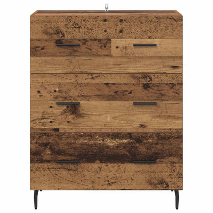 Sideboard Gammelt træ 69,5 x 34 x 90 cm Ingeniørt træ og jern