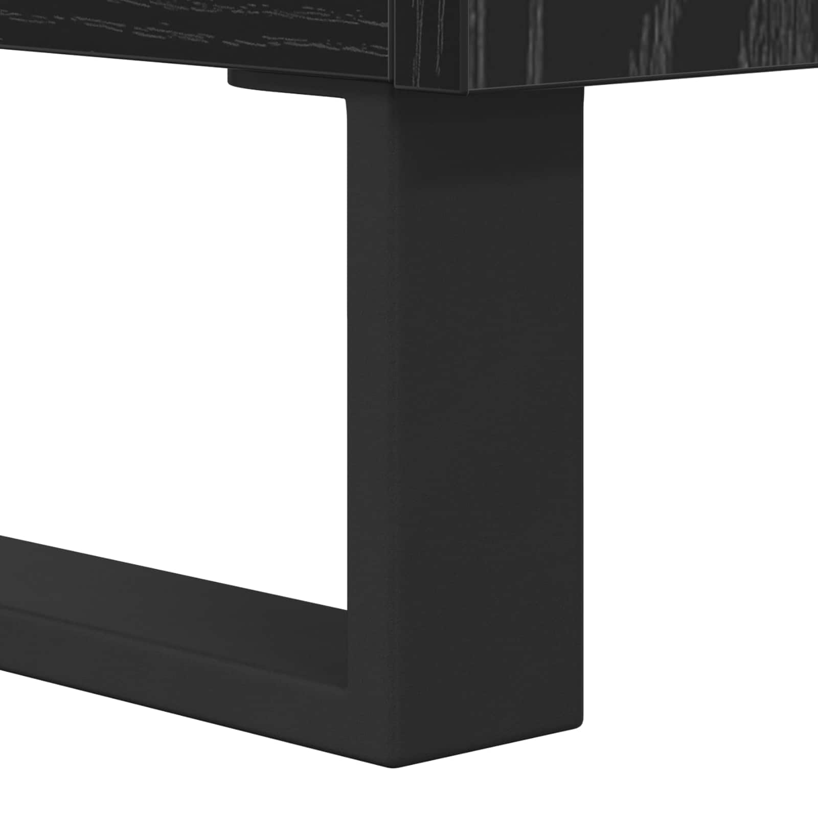 Sideboard Sort eg 69,5 x 34 x 90 cm Ingeniørt træ og jern