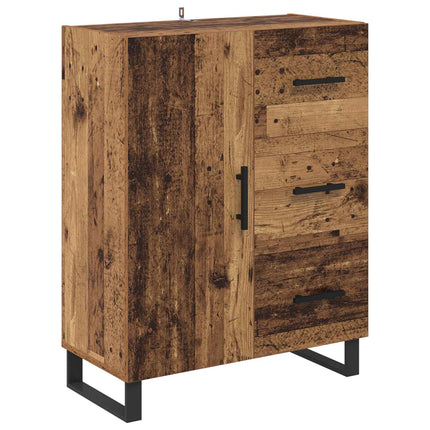 Sideboard Gammelt træ 69,5 x 34 x 90 cm Ingeniørt træ og jern
