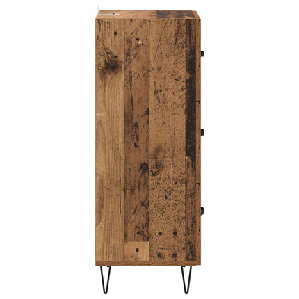 Sideboard Gammelt træ 34 x 34,5 x 90 cm Konstrueret træ