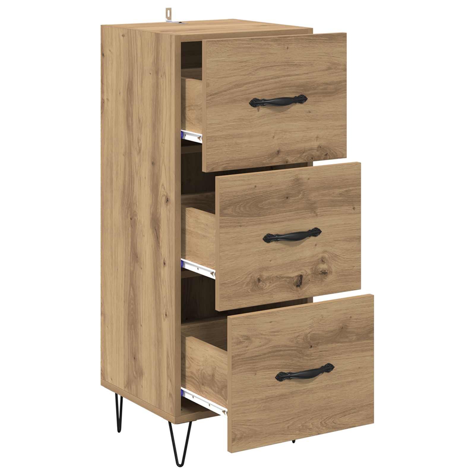 Sideboard artisan eg 34 x 34,5 x 90 cm Konstrueret træ