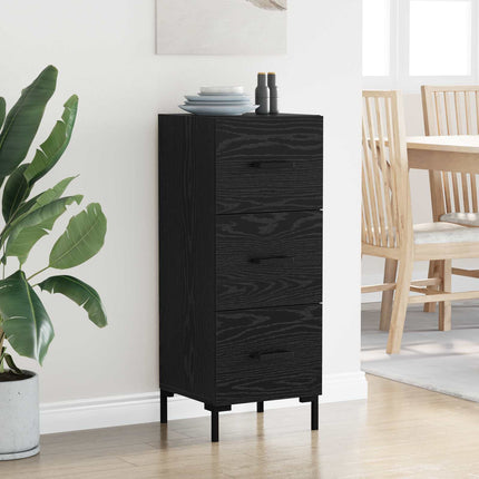 Sideboard Sort eg 34,5 x 34 x 90 cm Konstrueret træ