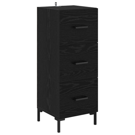 Sideboard Sort eg 34,5 x 34 x 90 cm Konstrueret træ