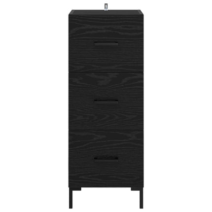 Sideboard Sort eg 34,5 x 34 x 90 cm Konstrueret træ